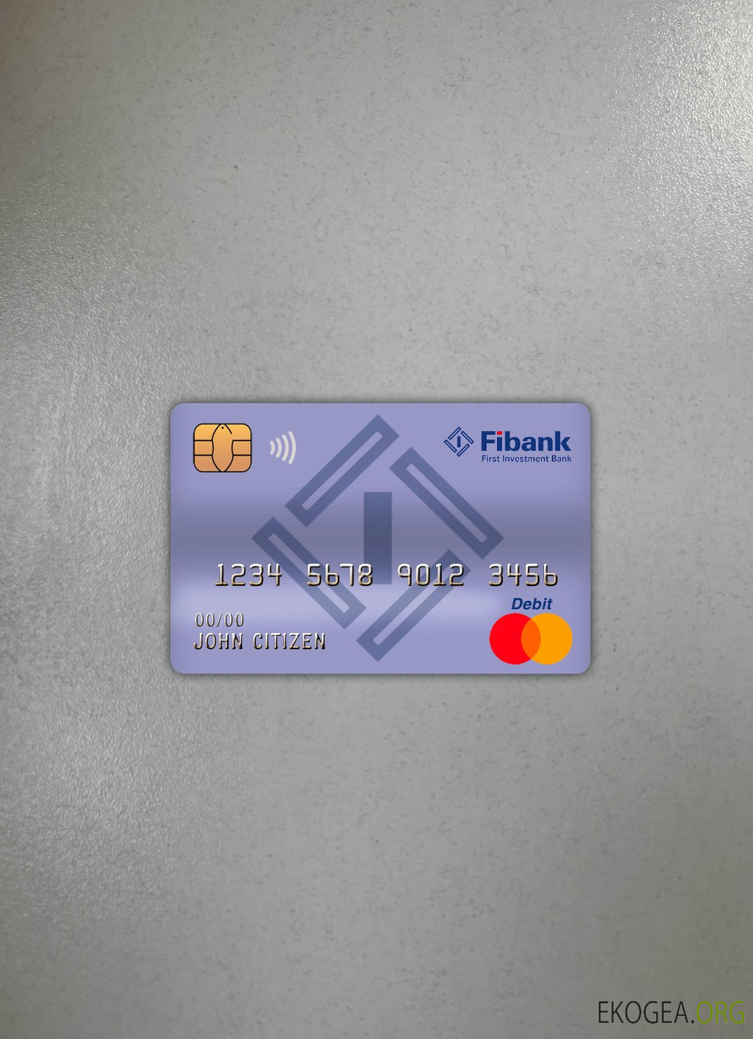 Bulgarie Fibank bank master carte de débit photolook ,